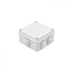 GEWISS GW-44-004 Caja de derivacion de PVC Auto-extinguible con 6 entradas tapa atornillada 100x100x50 MM (Medidas internas mayor area permisible para e cable Para exterior (IP55)