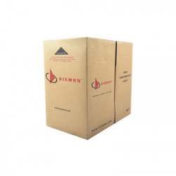 SIEMON 9C6R4-E3-RXA Bobina de Cable UTP Reelex de 4 pares Alto Desempeno Cat6 PVC (CMR) Color Azul 23 AWG 305m