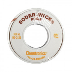 Syscom 237-SO-225 Rollo de Desoldar de 0.01 Lb Malla Trenzada de 0.060" de Ancho por 7.5 m de Largo con Resina para Alta Absorcion.