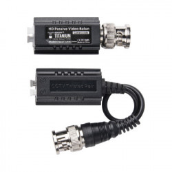 EPCOM TITANIUM TT-101-F-TURBO Kit de Transceptores (Baluns) TurboHD Hasta 4K / 5 MP / HD-TVI/HD-CVI/AHD/CVBS /COAXITRON/ AUDIO POR COAXITRON/ Conector 100% COBRE / Con Cable RF Blindado