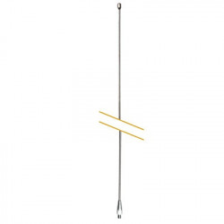 HUSTLER IC-56 Latigo para Antena CB de 259 cm de Acero Inoxidable