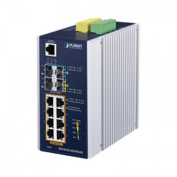 PLANET - IGS-6325-8UP2S2X - Switch Industrial Administrable L3 de 8 puertos Gigabit PoE 802.3bt + 2 puertos SFP 2 puertos SFP+ (360W)