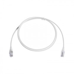 SIEMON - MC6-05-02-28B - Patch Cord MC6 Modular Cat6 UTP CM/LS0H 5ft Color Blanco Diámetro Reducido (28AWG) Versión Bulk (Sin Empaque Individual)