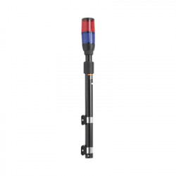 EPCOM INDUSTRIAL SIGNALING XMWL300RB Luz telescopica Ultra Brillante para motocicleta color Rojo/Azul