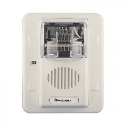 HOCHIKI WHEC24-75WW Sirena Estrobo para Exterior Montaje en Muro Color Blanco
