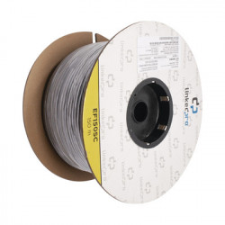 LINKEDPRO - EF-150-SC - Carrete de Fibra Óptica Monomodo con conectores SC-SC Duplex Reforzada con Kevlar de 150 metros
