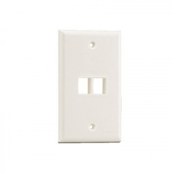 PANDUIT - NK2FNEI - Placa de Pared Vertical Salida Para 2 Puertos Keystone Color Marfil