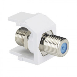 PANDUIT - NKFWH - Módulo Acoplador Coaxial Tipo F Keystone de 75 Ohms 3.0 GHz Color Blanco