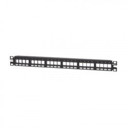 PANDUIT - NKPP24FMY - Panel de Parcheo Modular Keystone (Sin Conectores) Numerado y Espacio para Etiquetas de 24 puertos 1UR