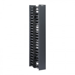 PANDUIT - WMPVHC45E - Organizador Vertical Doble NetRunner para Rack Abierto de 45 Unidades 6.7in de Ancho Color Negro