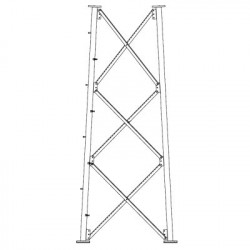 ROHN SSV10N183 Seccion 10 Base para Torre Autosoportada linea SSV (Codigo de Fabrica: 10N183)