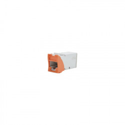 SIEMON - Z6-09 - Jack Z-MAX UTP Categoría 6 Montaje híbrido en Placa de Pared (Plano y Angulado) Color Naranja