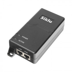 Siklu AX-IN-60W-AC-POE-US Inyector PoE 1 Gbps 60 W 55 Vcd 100-240 Vca Cable CA