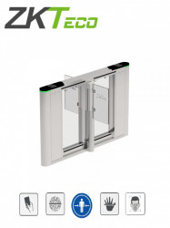 ZKTECO ZKT0920010 ZKTECO SBTL8200 - Barrera Peatonal Central Tipo Swing Bidireccional / 30 Personas x Min. / Acero SUS304 / Aletas de Acrilico Personalizables / Ancho de Carril 66 cm / Infrarrojos de Seguridad / 110V / Interior / No cuenta con Lectores y