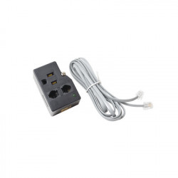 DITEK DTK1FF Protector para enchufe con salida unica circuito de 110 V/15 A tornillo de retencion Telco RJ11 entrada/salida