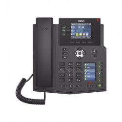 FANVIL X4U Telefono IP Empresarial con Estandares Europeos 12 lineas SIP con pantalla a color 30 teclas DSS/BLF puertos Gigabit IPv6 Opus y conferencia de 3 vias PoE/DC