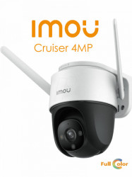Imou Cruiser 4MP (IPC-S42FN-0360B-imou) - Camara IP PT Wifi de 4 Megapixeles/ FullColor/ IR 30 Mts/ Sirena y Luz Blanca/ H.265/ Detección de Humanos/ Zoom Digital de 16x/ Autotracking/ Ranura MicroSD/ Onvif