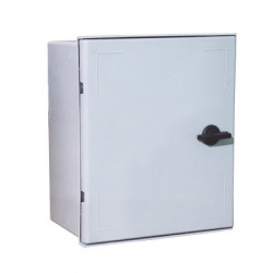 PRECISION - PST-2530-14P - Gabinete de Poliéster IP65 Uso en Intemperie (250 x 300 x 140 mm) con Placa Trasera Interior (Incluye Chapa y Llave).