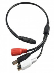 SAXXON TCE053002 SAXXON ANXBA09 - Microfono amplificado 12 VDC 56 dB con i / O audio / Omnidireccional