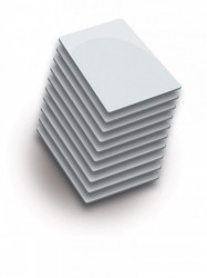 ZKTECO 74163 ZK IDCARD02PAK - PAQUETE DE 100 TARJETAS ID/ ULTRADELGADAS DE 0.88MM DE GROSOR/ FRECUENCIA 125KHz