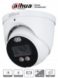 DAHUA DHT0300029 DAHUA HAC-ME1809H-A-PV - Camara Domo TiOC 4k/ Disuasion Activa/ Full Color/ Estrobo Azul y Rojo/ Lente de 2.8mm/ Luz de 40 Mts/ Microfono Integrado/ 1 Salida de Alarma/ Soporta: CVI/TVI/AHD/ IP67/ LoNuevo