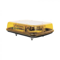 EPCOM INDUSTRIAL SIGNALING X1665AVM Mini Barra con 18 Poderosos LEDs Color Ambar Con Montaje Fijo de Tornillos