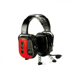 SENSEAR SMISB Audifonos inteligentes de diadema de uso rudo intrinsecamente seguros de doble proteccion con Bluetooth y comunicacion a corta distancia incluido para radios analogos y digitales