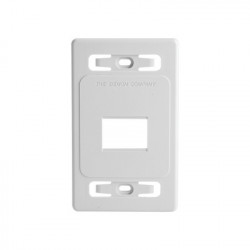 SIEMON - MX-FP-S-02-02 - Placa de pared modular MAX de 2 salidas color blanco