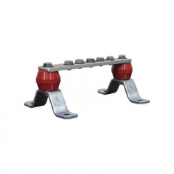 TOTAL GROUND TG-BPS-1520-AL Barra de Union de Aluminio de 5 Contactos 1-1/2" x 8" x 1/4" (38.1 x 203.2 x 6.35 mm)