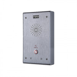 FANVIL I12-N-01P Intercomunicador IP 2 lineas SIP 2 relevadores con boton para llamada anti-vandalico IP65 e IK10 PoE