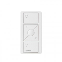 LUTRON ELECTRONICS PJ23BRLTSWL01 Control remoto PICO 3 botones encender/apagar subir/bajar intensidad color blanco complemente con un atenuador Caseta RA2 RadioRa2.