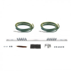 PANDUIT - RGRKCBNJEJY - Kit de Puesta a Tierra con dos Jumpers 6 AWG y Barra de Conexiones de 20 Orificios para Rack de 19in