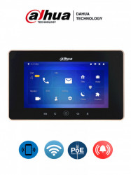 DAHUA DHT2210005 DAHUA VTH5221DS2 - Monitor IP touch de 7 pulgadas / Conexion WiFi y ethernet / PoE 802.3af / Soporta microSD Hasta 32GB / 32 Camaras IP / Hasta 20 frentes de calle VDPDahua/