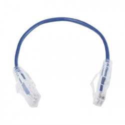LINKEDPRO - LP-UT6-020-BU28 - Cable de Parcheo Slim UTP Cat6 - 20 cm Azul Diámetro Reducido (28 AWG)