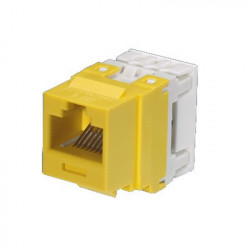 PANDUIT - NK688MYL - Conector Jack Estilo 110 (de Impacto) Tipo Keystone Categoría 6 de 8 posiciones y 8 cables Color Amarillo