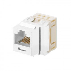 PANDUIT - NKP5E88MIW - Conector Jack Estilo 110 (de Impacto) Tipo Keystone Categoría 5e de 8 posiciones y 8 cables Color Blanco mate