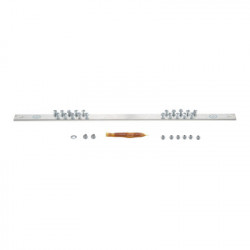 PANDUIT - RGRB19U - Barra de Conexión a Tierra Para Rack de 19" Con 20 Orificios Para Conexión Rápida de Equipos Incluye 20 Tornillos # 12-24 x 1/2" Instalados