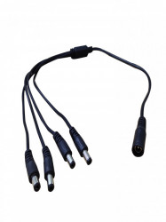 SAXXON TVN017007 SAXXON PSUWB07 - Divisor de energia / Tipo pulpo / 4 Conectores macho / 2.1 mm / 1 Conector hembra