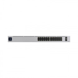 UBIQUITI NETWORKS - USW-PRO-24-POE - UniFi Switch USW-Pro-24-POE Gen2 Capa 3 de 24 puertos PoE 802.3at/bt + 2 puertos 1/10G SFP+ 400W pantalla informativa