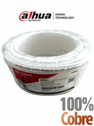 DAHUA DHT2640005 DAHUA DH-PFM920I-5EUN-C-V2-100 - Bobina de 100 Mts de Cable UTP Cat5e/ 100% Cobre/ Color Blanco/ Ideal para Video y Redes/ LoNuevo