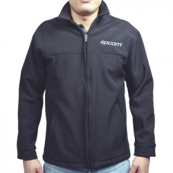 EPCOM CHAMEPCHNS Elegante Chamarra para Caballero Color Negro Fabricada en Poliester Dry Fit Impermeable
