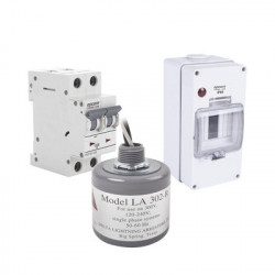 EPCOM POWERLINE PL40ACA Kit de Centro de Carga Para Corriente Alterna Breaker de hasta 400 Vca de 40 A con Supresor de Picos Transitorios.