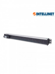 INTELLINET ITL2330003 INTELLINET 713955- Barra PDU / 12 cont. / Gab/Rack / Vertical /Contra corto circuito