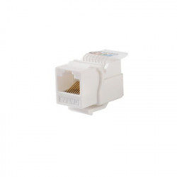LINKEDPRO - LP-KJ-516-WH - Módulo Jack Keystone Cat5e sin herramienta (toolless) para faceplate - Color Blanco