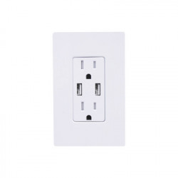LUTRON ELECTRONICS CAR15UBTRWH TOMACORRIENTE 15 AMP CONECTOR USB