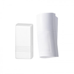 OPTEX QXI-R-WH Detector de Movimiento Pasivo con transmisor 5816 Honeywell/ Inalambrico / Altura de montaje 0.8m a 2.7 m ajustable / 100% Exterior / Compatible con serie VISTA y LYNX