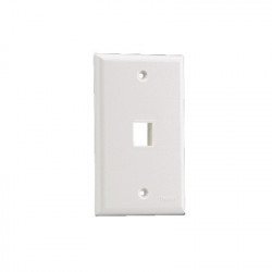 PANDUIT - NK1FNWH - Placa de Pared Vertical Salida Para 1 Puerto Keystone Color Blanco