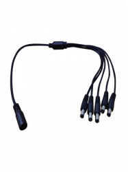 SAXXON TVN017008 SAXXON PSUWB08 - Divisor de energia / Tipo pulpo / 5 Conectores macho / 2.1 mm / 1 Conector hembra