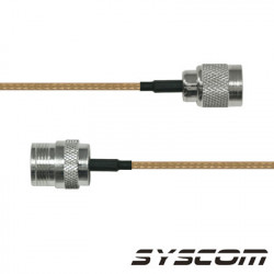 EPCOM INDUSTRIAL SNH-142-TNCI-60 Cable RG142 con conectores N Hembra en un extremo y en el otro TNC Macho Inverso.