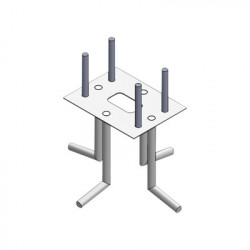 EPCOM INDUSTRIAL XB-ANCLA Ancla Para Sujecion al Piso Compatible con Todas las Barreras Vehiculares XB XBF y XBS